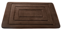 Ковер для ванной Embross bath mat SQURES Brown 50*80 (0,4 м2)